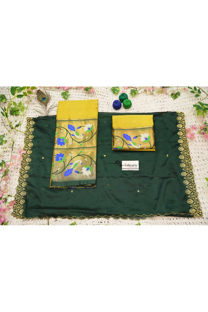 Rupmani Women's Woven Design zari work Half Saree with Embroidered Blouse and Dupatta