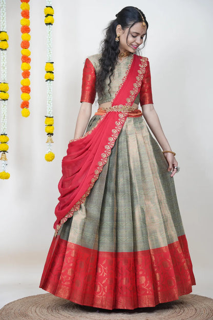 Mythili South Indian Festival Traditional Half Saree