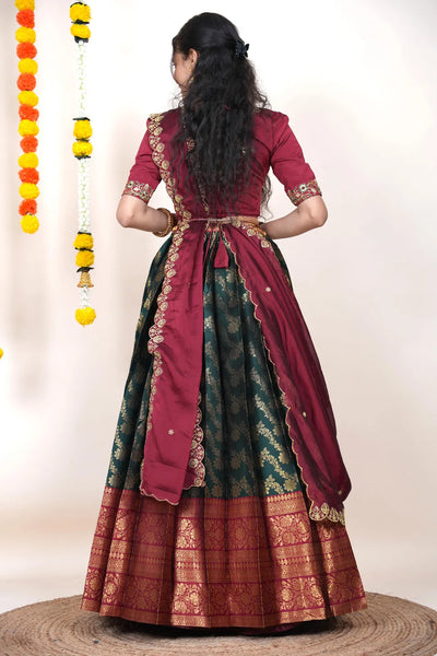 South Indian Festival Traditional Half Saree Rithvika
