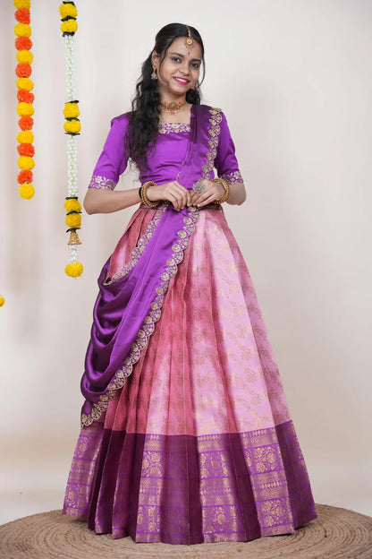 South Indian Festival Traditional Half Saree Rithvika