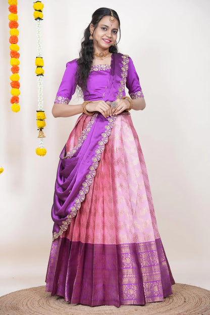 South Indian Festival Traditional Half Saree Rithvika