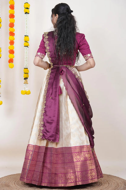 South Indian Festival Traditional Half Saree Rithvika