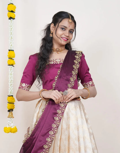 South Indian Festival Traditional Half Saree Rithvika