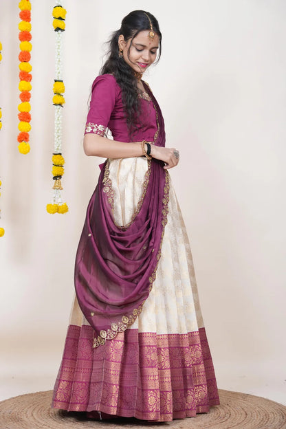 South Indian Festival Traditional Half Saree Rithvika