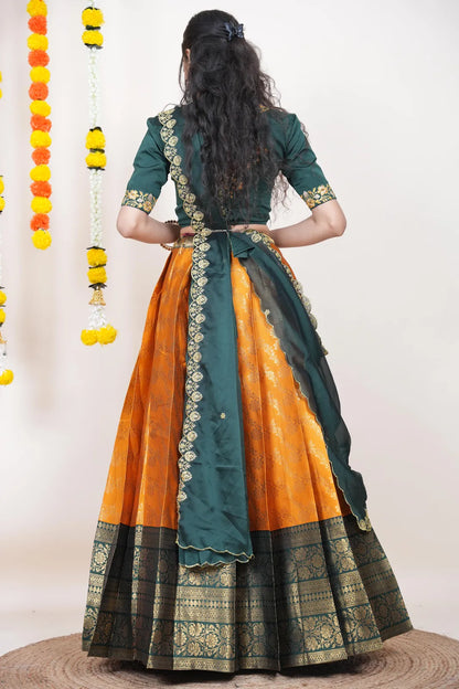 South Indian Festival Traditional Half Saree Rithvika
