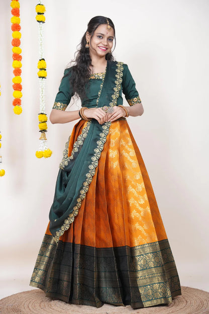 South Indian Festival Traditional Half Saree Rithvika