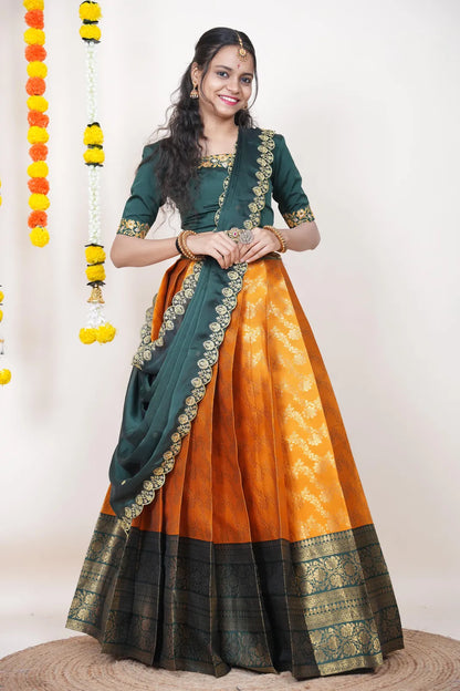 South Indian Festival Traditional Half Saree Rithvika