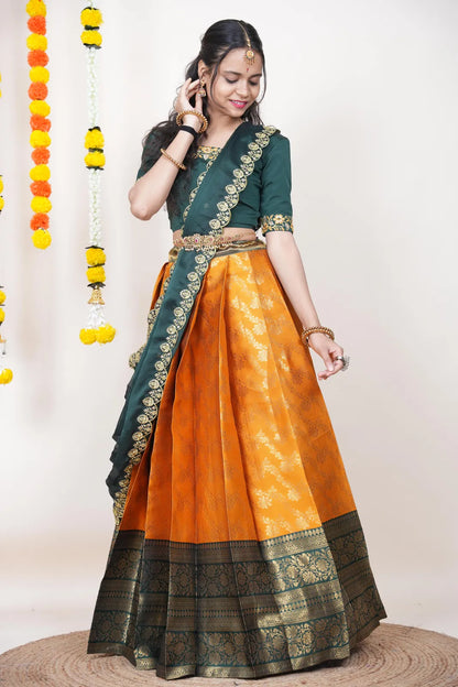 South Indian Festival Traditional Half Saree Rithvika