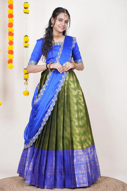 South Indian Festival Traditional Half Saree Rithvika