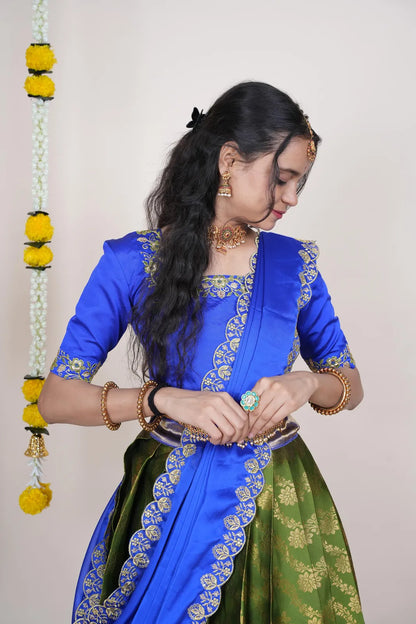 South Indian Festival Traditional Half Saree Rithvika