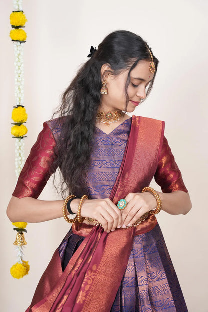 Mythili South Indian Festival Traditional Half Saree