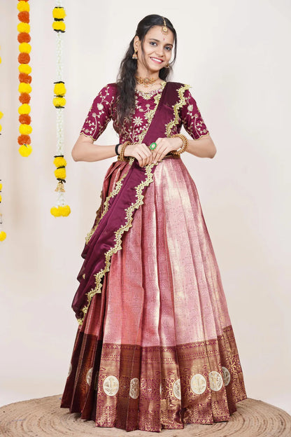 Shailee South Indian Festival Traditional Half Saree