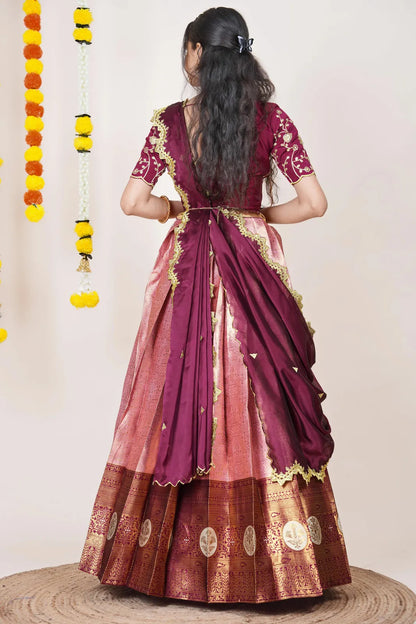 Shailee South Indian Festival Traditional Half Saree