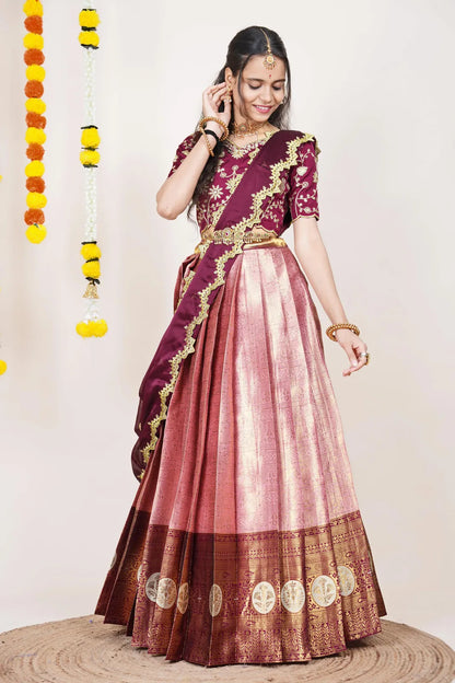 Shailee South Indian Festival Traditional Half Saree