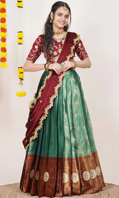Shailee South Indian Festival Traditional Half Saree