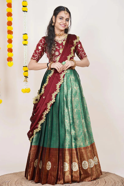 Shailee South Indian Festival Traditional Half Saree