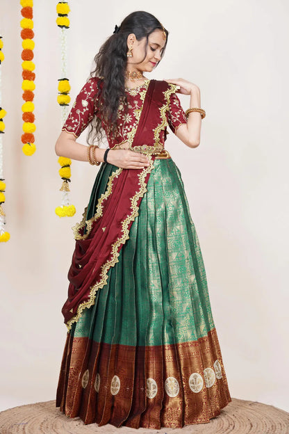 Shailee South Indian Festival Traditional Half Saree