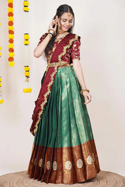 Shailee South Indian Festival Traditional Half Saree