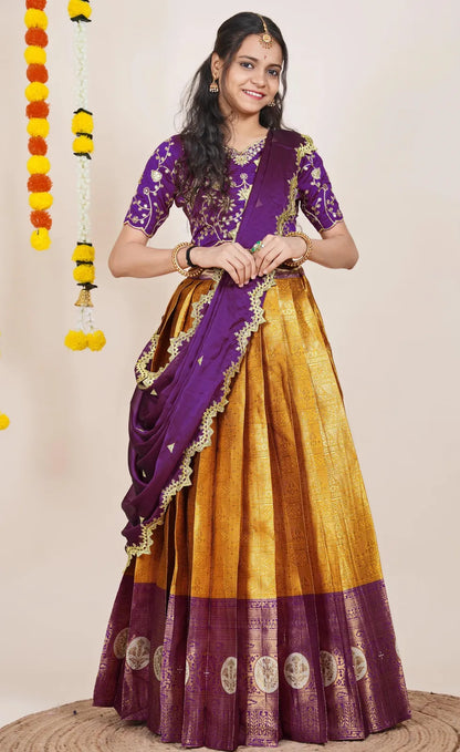 Shailee South Indian Festival Traditional Half Saree