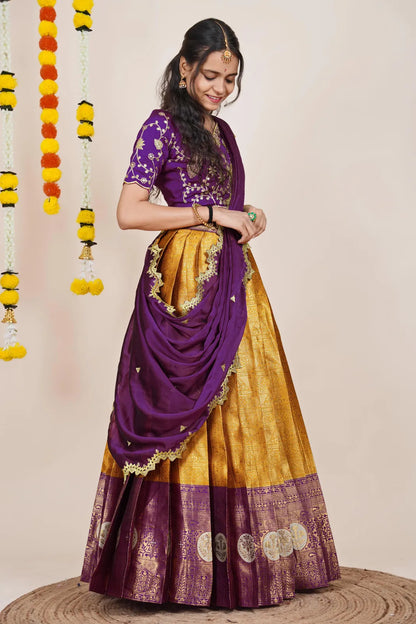 Shailee South Indian Festival Traditional Half Saree