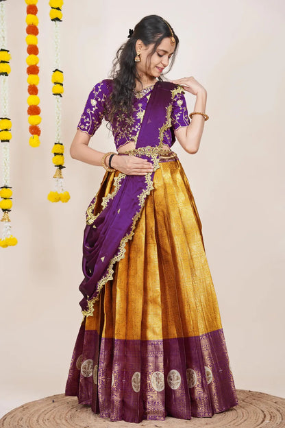 Shailee South Indian Festival Traditional Half Saree