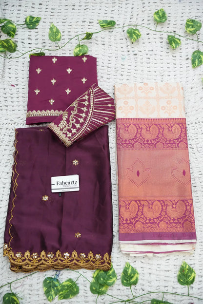 Ojasvini South Indian Festival Traditional Half Saree