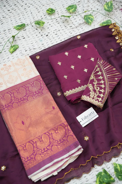 Ojasvini South Indian Festival Traditional Half Saree