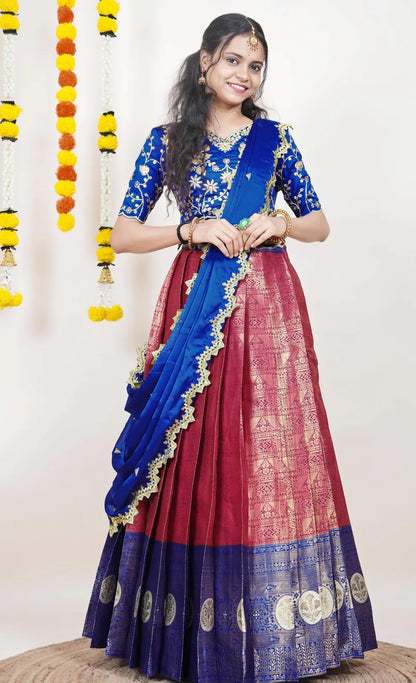 Shailee South Indian Festival Traditional Half Saree