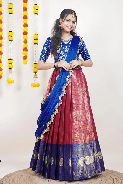 Shailee South Indian Festival Traditional Half Saree