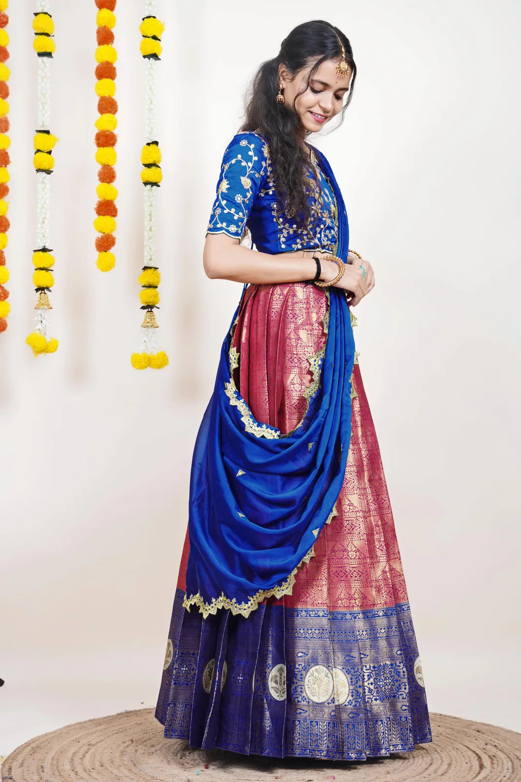 Shailee South Indian Festival Traditional Half Saree