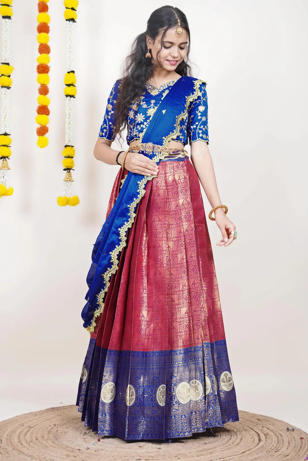 Shailee South Indian Festival Traditional Half Saree