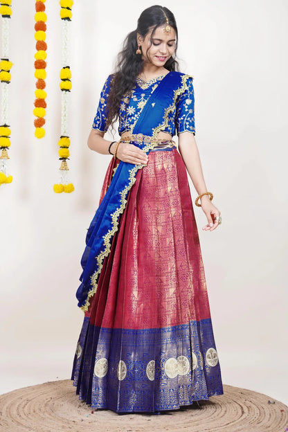 Shailee South Indian Festival Traditional Half Saree
