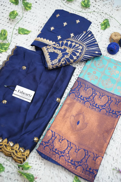 Ojasvini South Indian Festival Traditional Half Saree