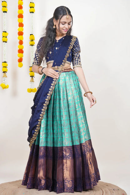 Ojasvini South Indian Festival Traditional Half Saree