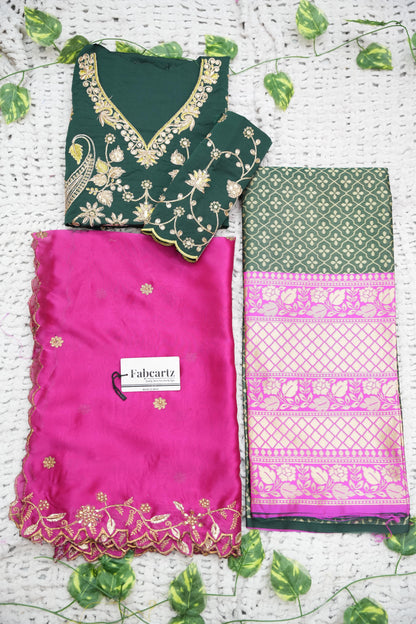 Zuvitha South Indian Festival Traditional Half Saree