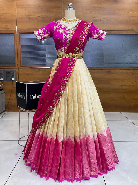 South Indian Festival Traditional Half Saree Zayra