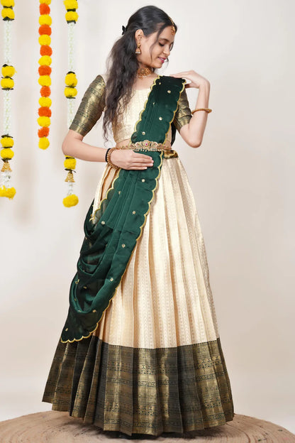 Rehani South Indian Festival Traditional Half Saree