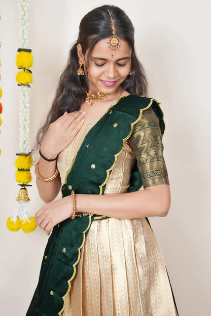 Rehani South Indian Festival Traditional Half Saree