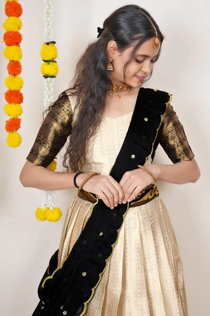 Rehani South Indian Festival Traditional Half Saree