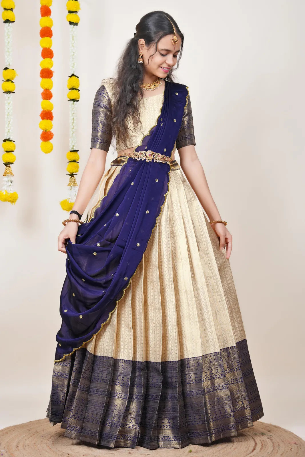 Rehani South Indian Festival Traditional Half Saree