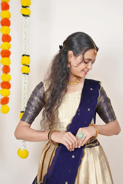 Rehani South Indian Festival Traditional Half Saree