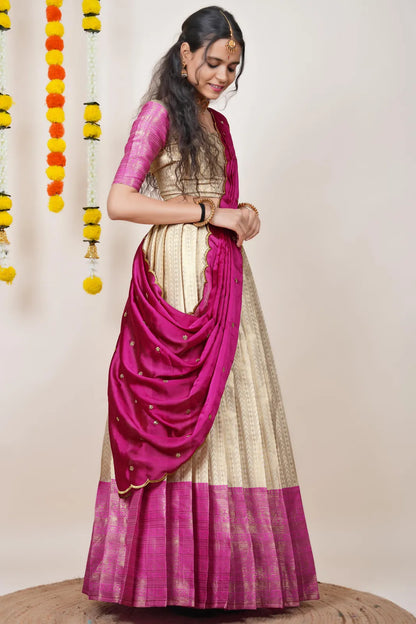 Rehani South Indian Festival Traditional Half Saree
