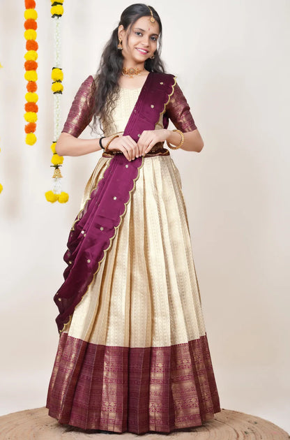 Rehani South Indian Festival Traditional Half Saree