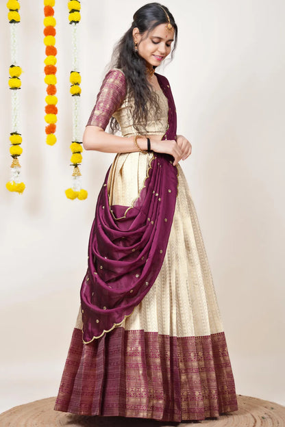 Rehani South Indian Festival Traditional Half Saree