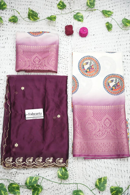 DigitalJacQ South Indian Festival Traditional Half Saree