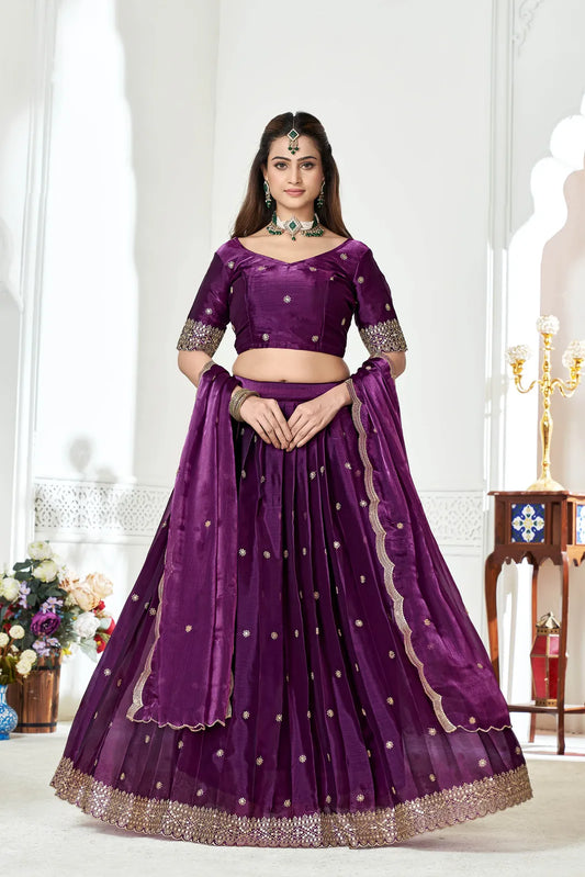 Janki Women's Jimmy Choo Lehenga Choli with Embroidery Work