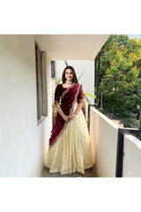 Premalu South Indian Festival Traditional Half Saree