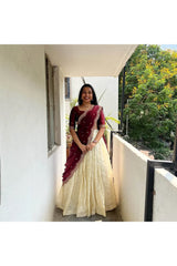 Premalu South Indian Festival Traditional Half Saree