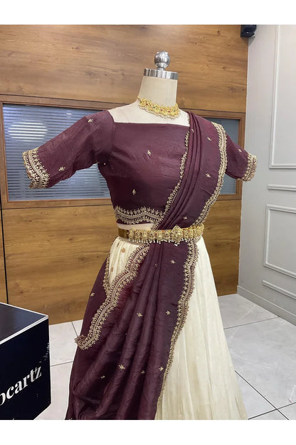 Premalu South Indian Festival Traditional Half Saree