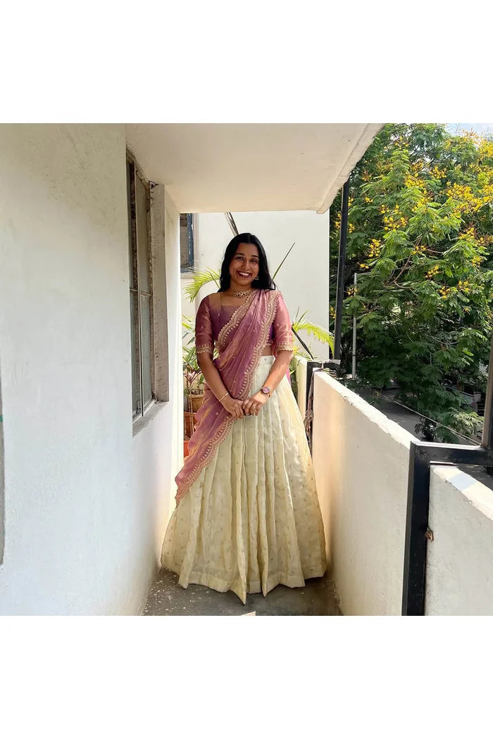 Premalu South Indian Festival Traditional Half Saree